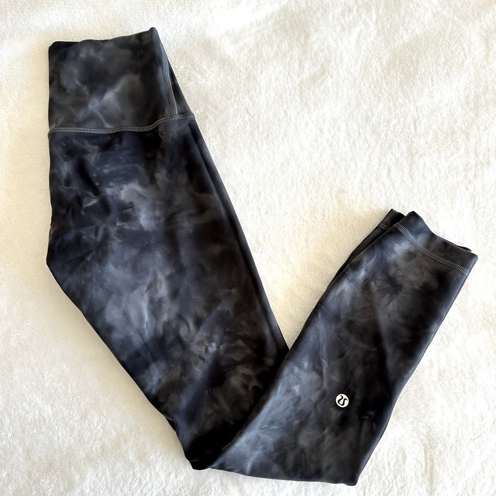 Lululemon Wunder Train High-Rise Tight 25” - Diamond Dye Pitch Grey Graphite - 4
